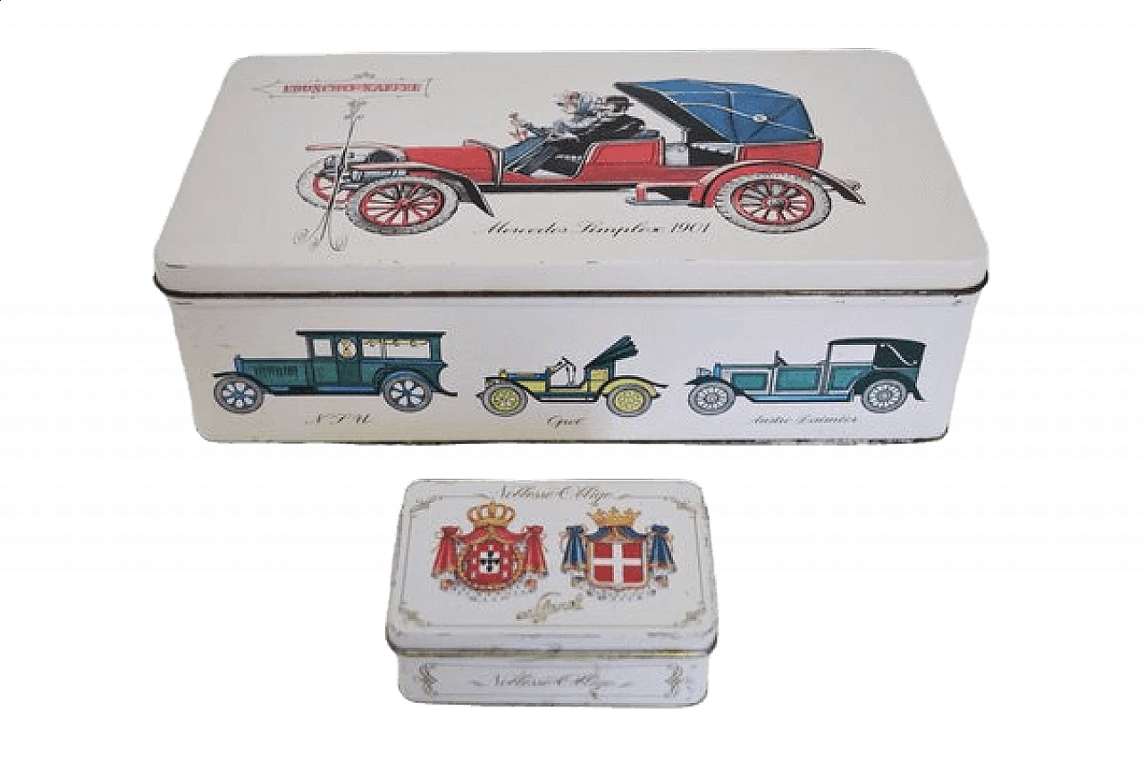 Pair of Noblesse Oblige coffee boxes by Eduscho, 1970s 1407164