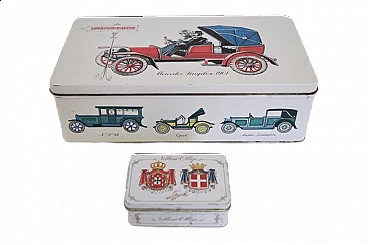 Pair of Noblesse Oblige coffee boxes by Eduscho, 1970s
