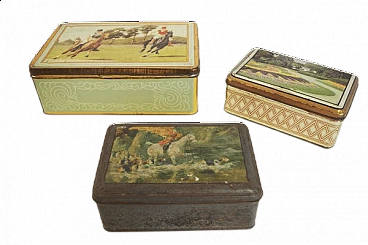 3 Boxes for various biscuits, 1960s