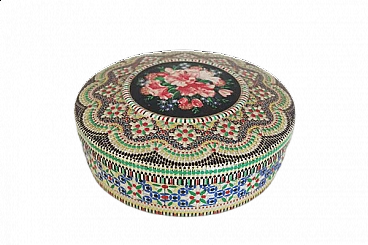 Flowered tin box, 1970s