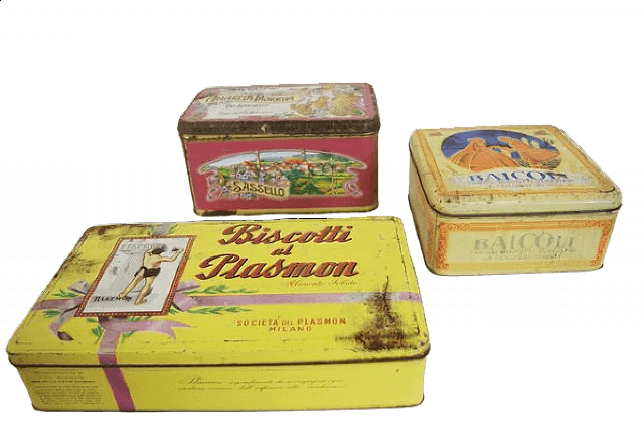 3 Boxes for various biscuits, 1960s 1407157