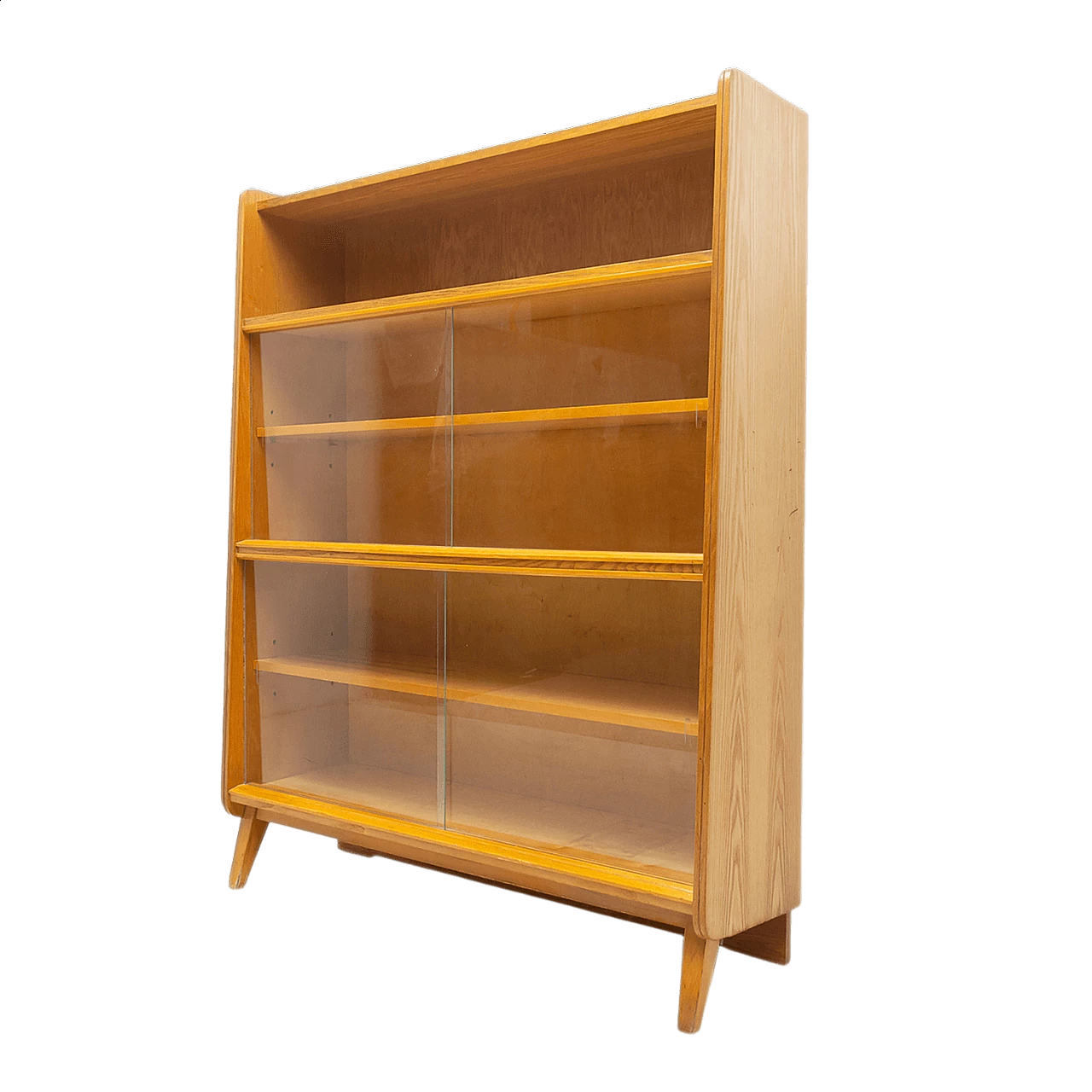 Libreria in noce di František Jirák per Jitona, anni '60 18