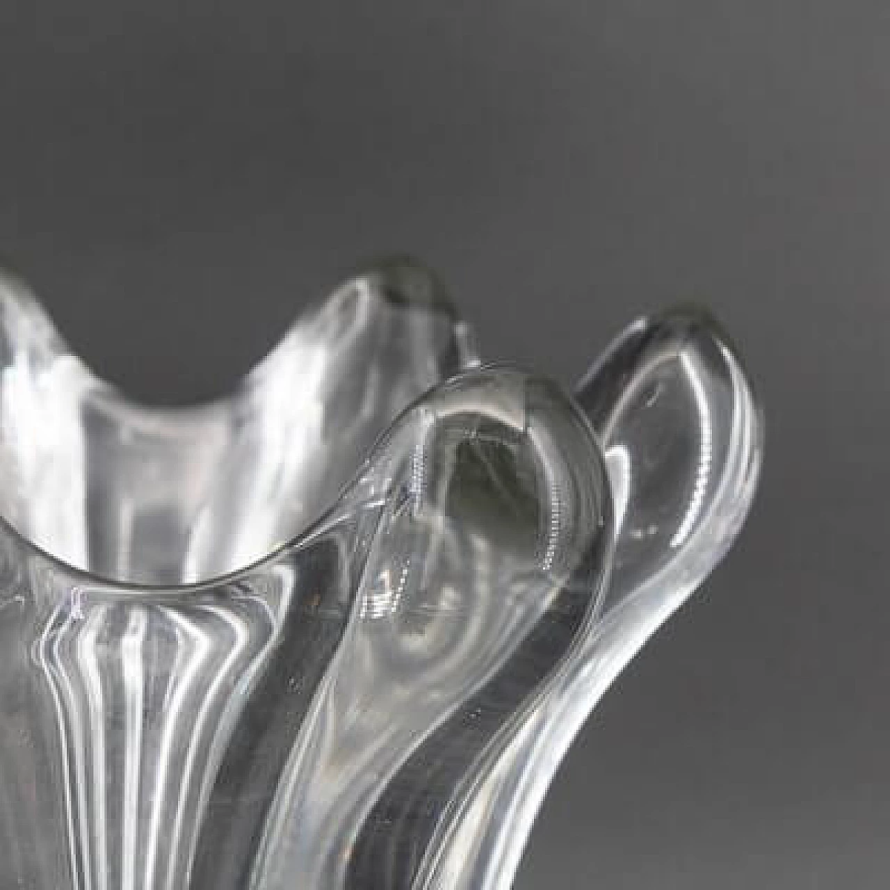 Transparent glass vase, 1930s 20