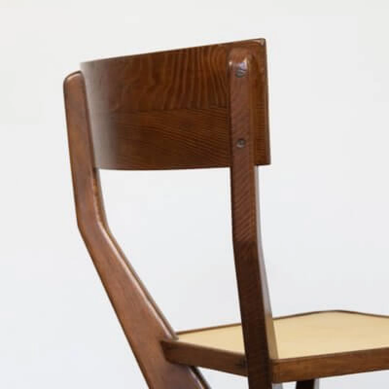 Sculptural chair in wood and formica, 1950s 4