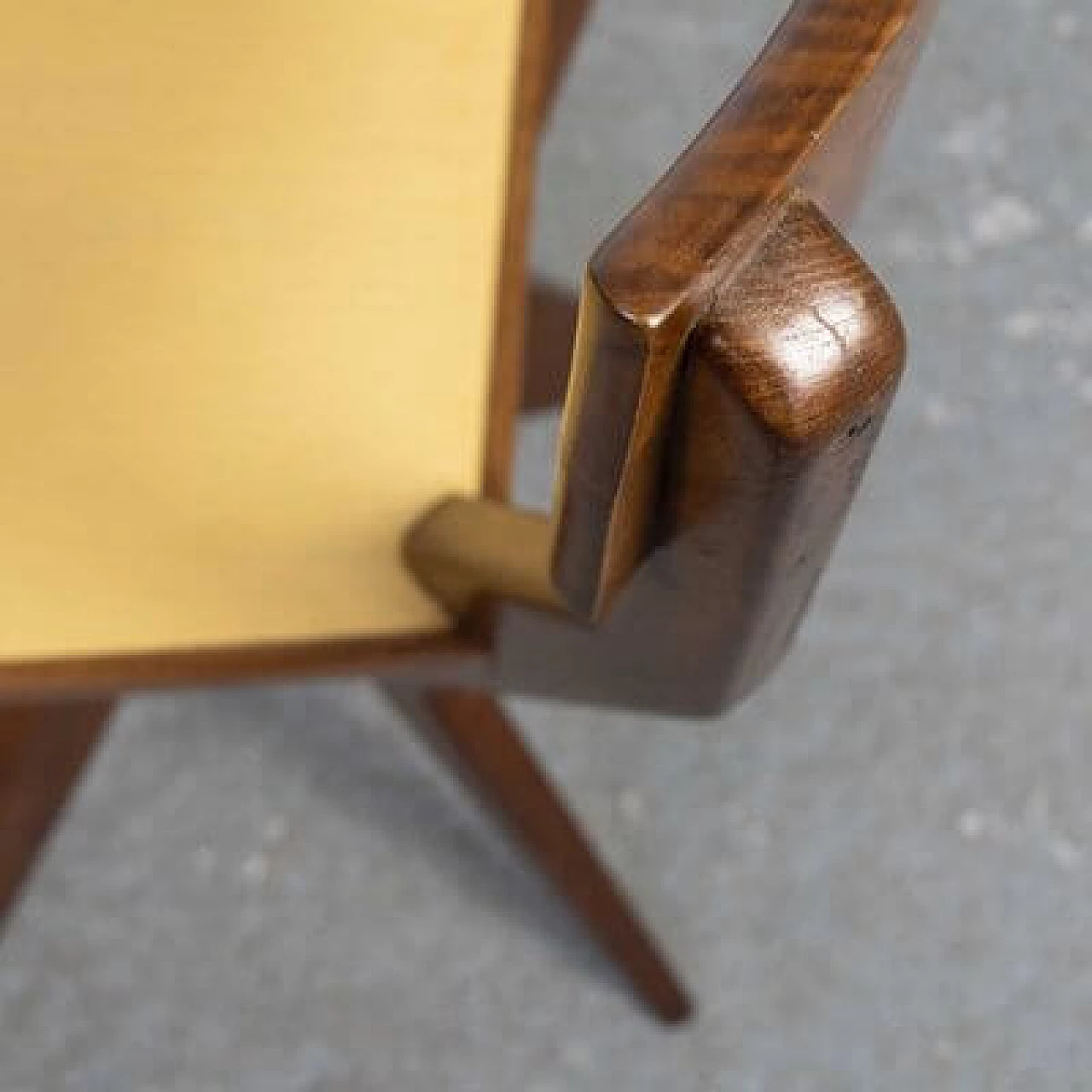 Sculptural chair in wood and formica, 1950s 6