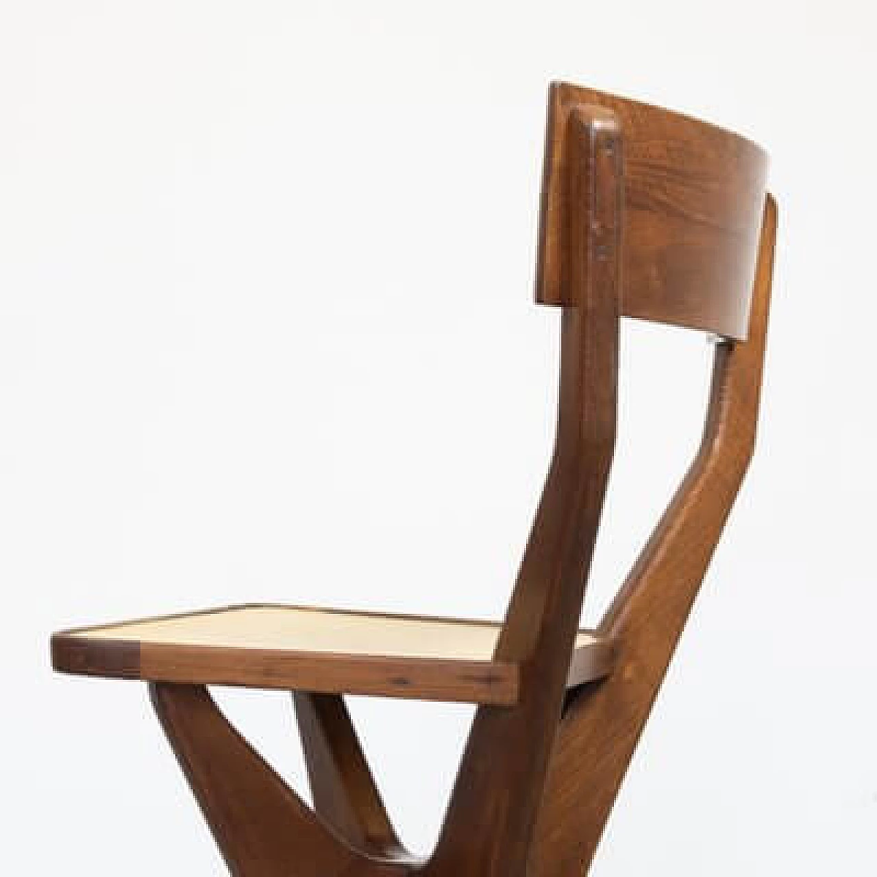 Sculptural chair in wood and formica, 1950s 8