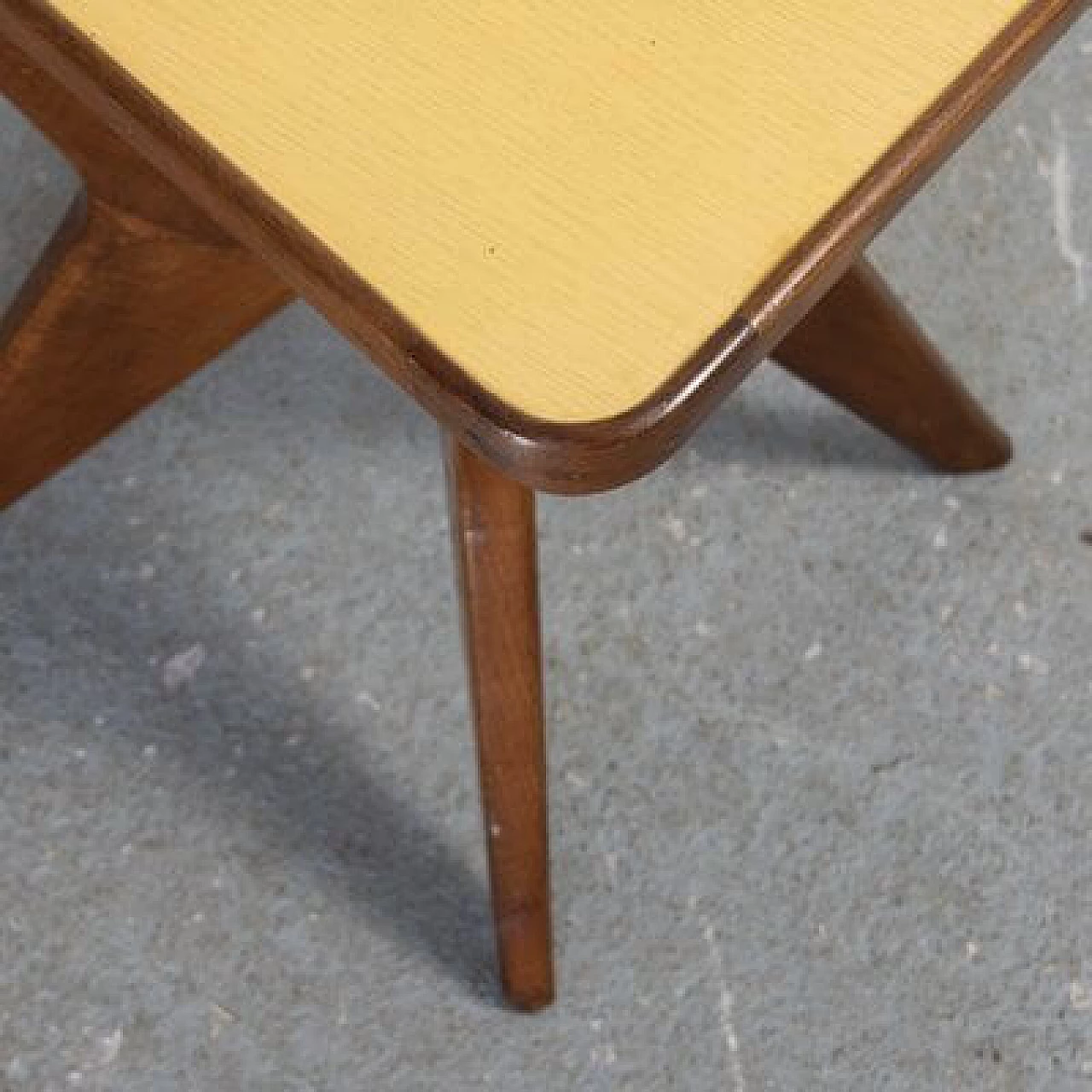 Sculptural chair in wood and formica, 1950s 14