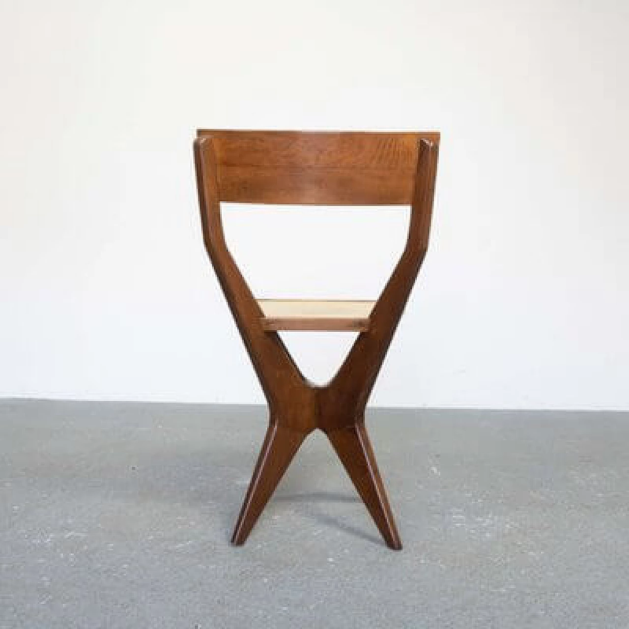 Sculptural chair in wood and formica, 1950s 16