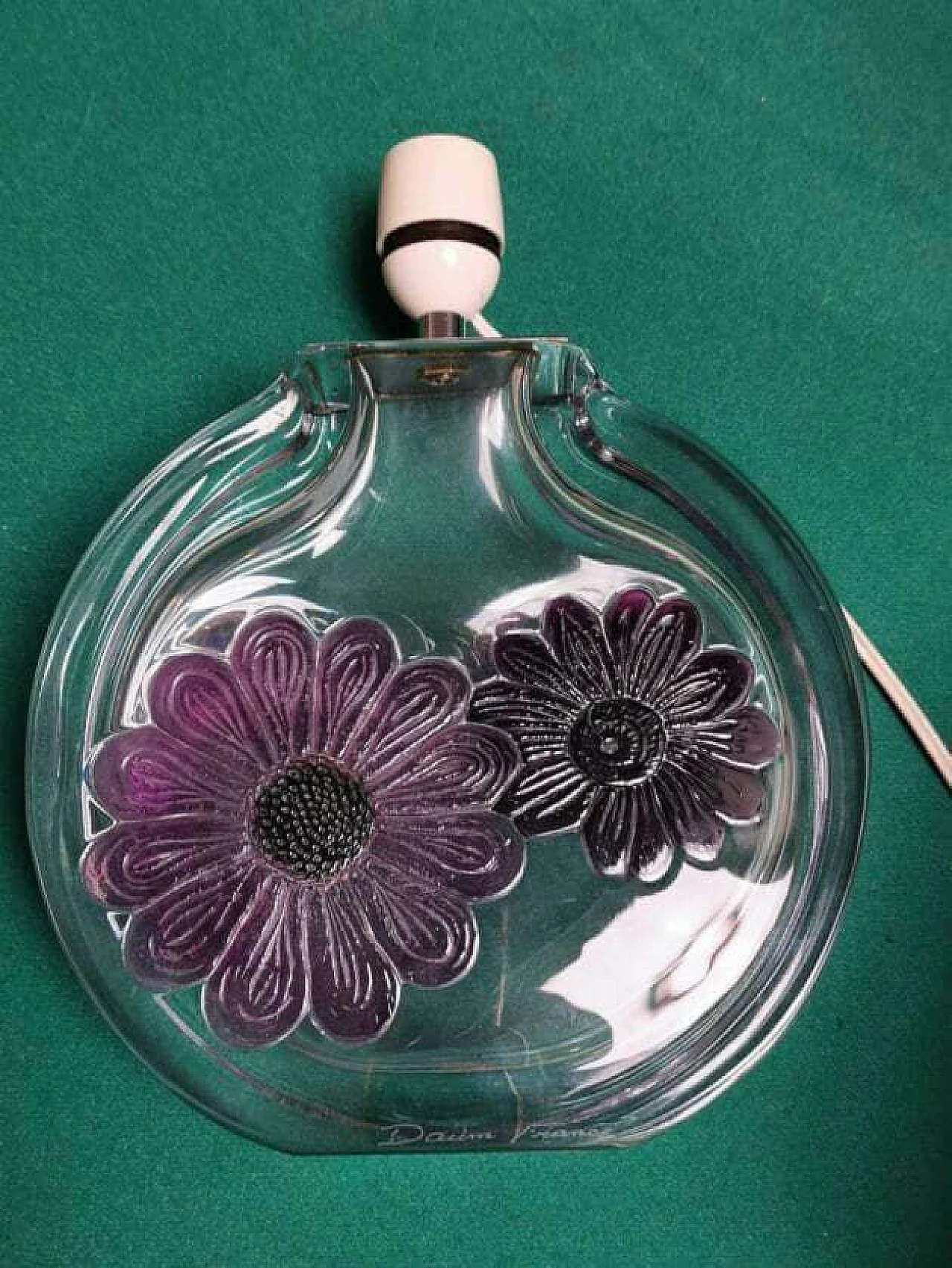 Lampada da tavolo in cristallo Daum France, anni '70 2