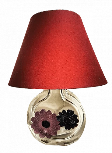 Lampada da tavolo in cristallo Daum France, anni '70