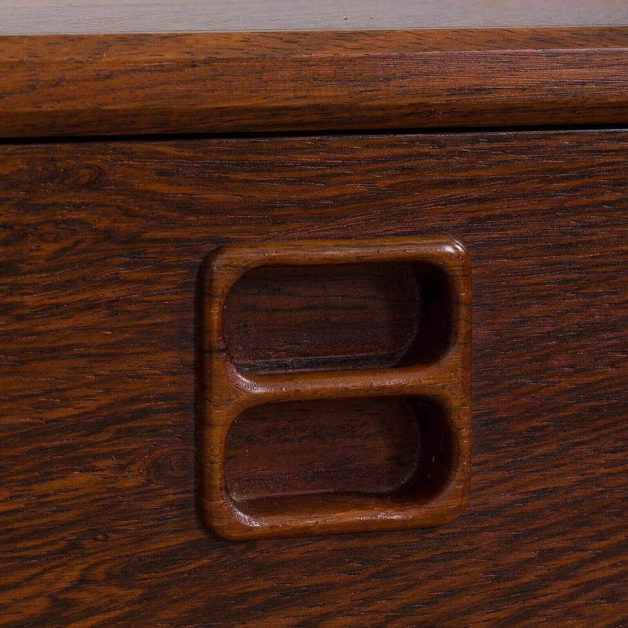 Chest of drawers and mirror in the style of Kai Kristiansen in rosewood, 60s 11