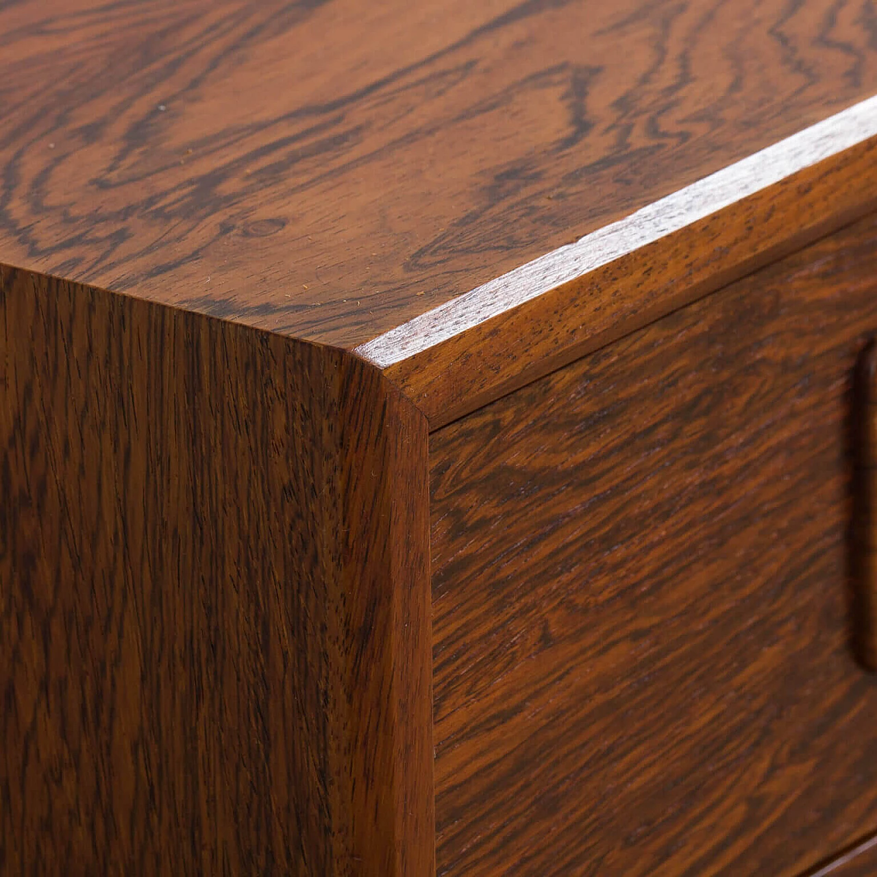 Chest of drawers and mirror in the style of Kai Kristiansen in rosewood, 60s 12