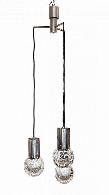 Chandelier by Gino Sarfatti in glass produced by Seguso, 1960s