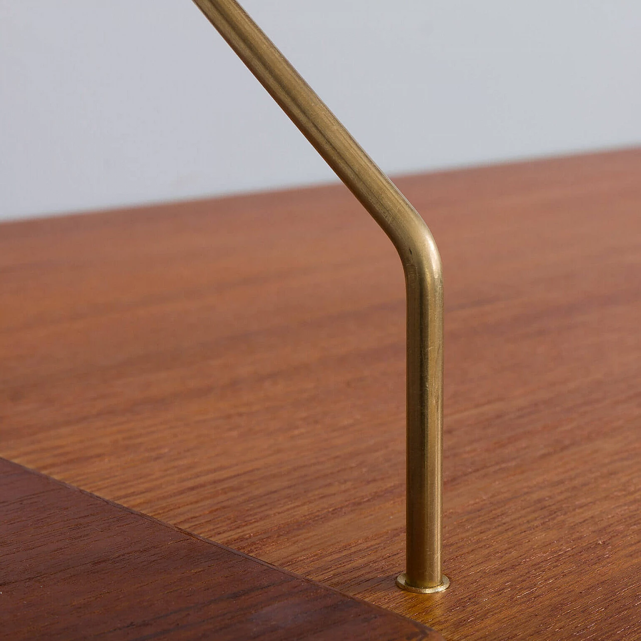 Wall unit in teak and brass by Hansen & Guldborg, 60s 17