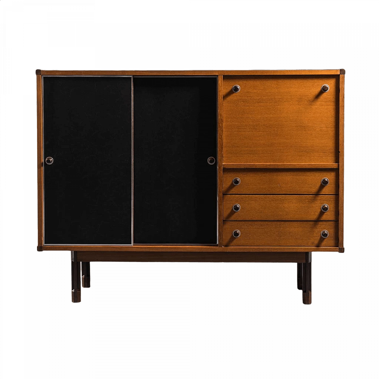 Credenza in legno di George Coslin per 3V, anni '60 12