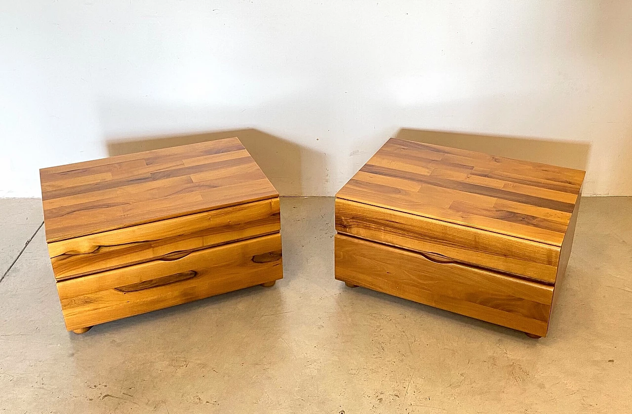 Pair of Mario Marenco bedside tables for Mobil Girgi, 1970s 2