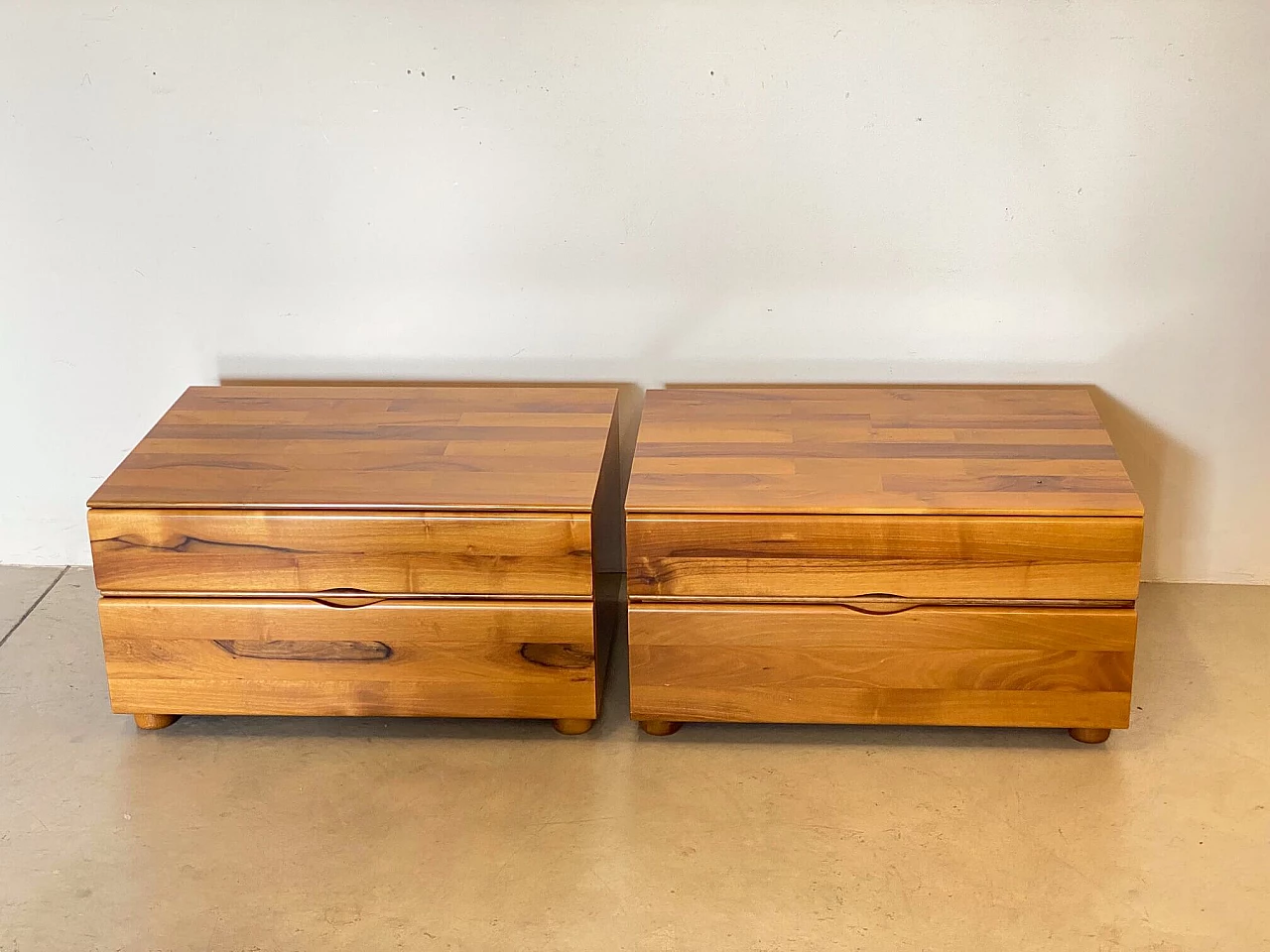 Pair of Mario Marenco bedside tables for Mobil Girgi, 1970s 5
