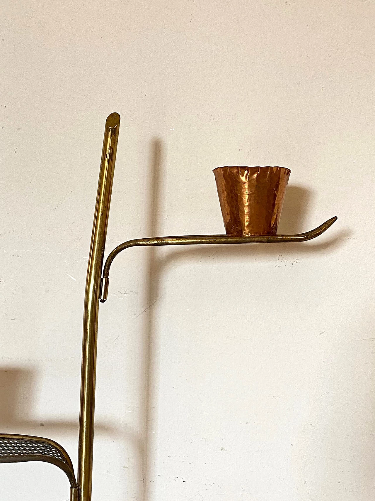 Brass vase holder, 1950s 11