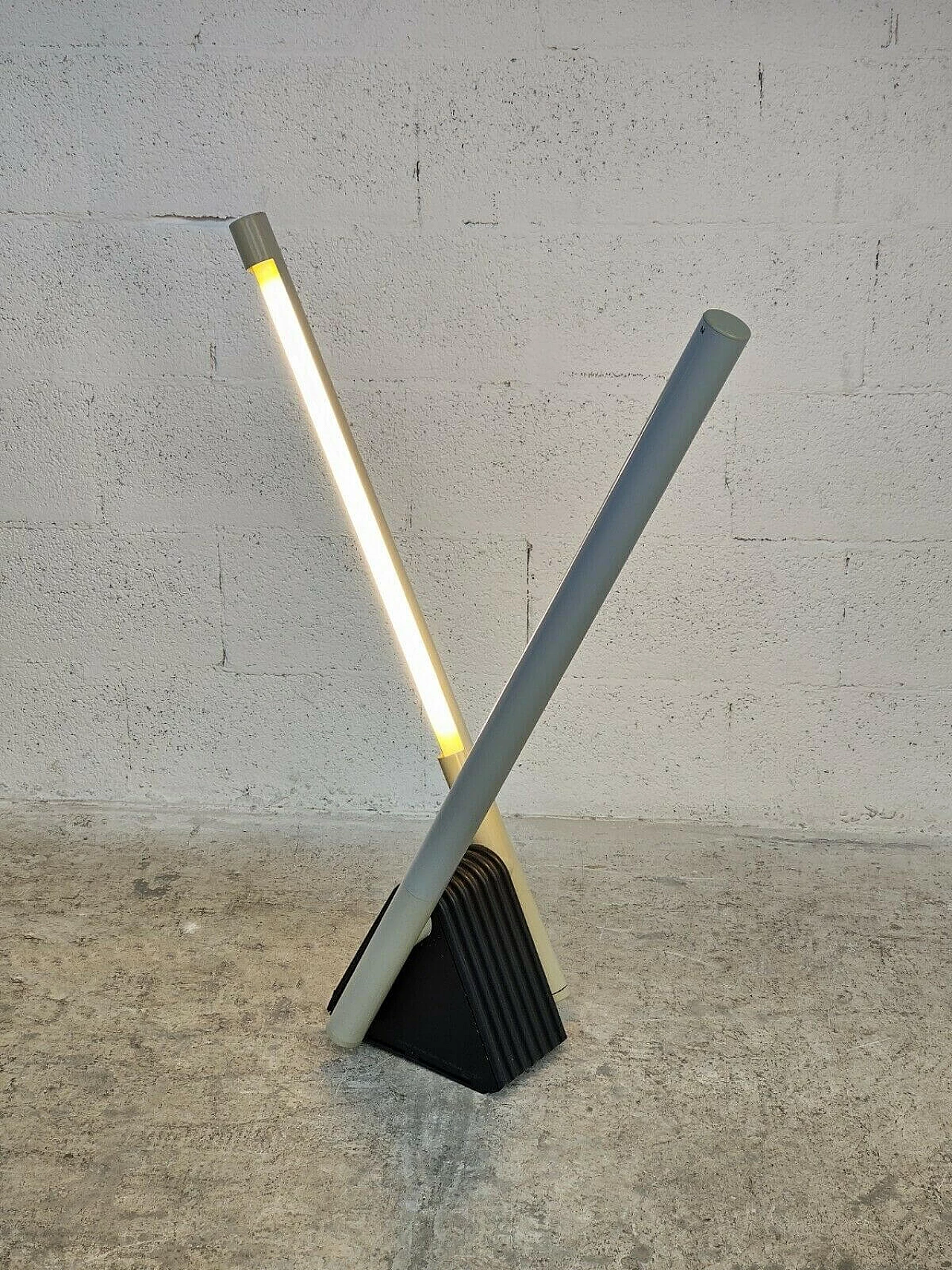 Sistema Flu adjustable table or floor lamp by Rodolfo Bonetto for Luci, 80s 1