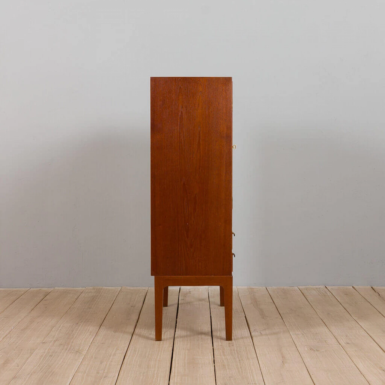 Teak linen cupboard by Thorald Madsen, 1950s 17