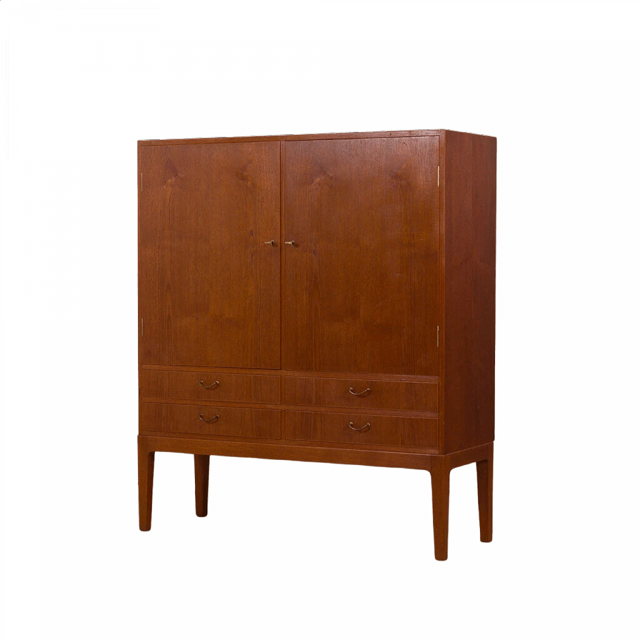 Teak linen cupboard by Thorald Madsen, 1950s 21