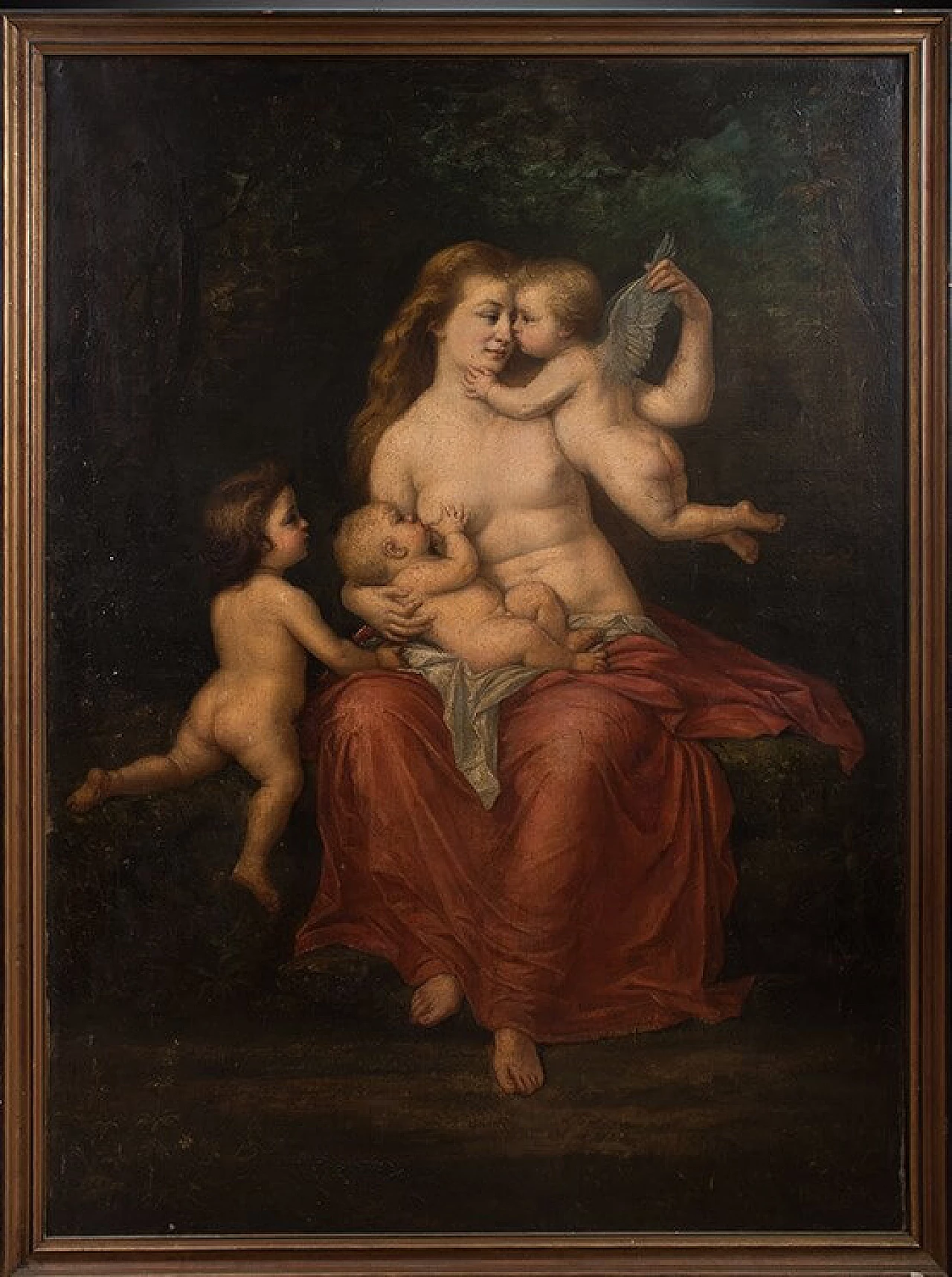 Oil on canvas depicting neoclassical scene, 17th century 5