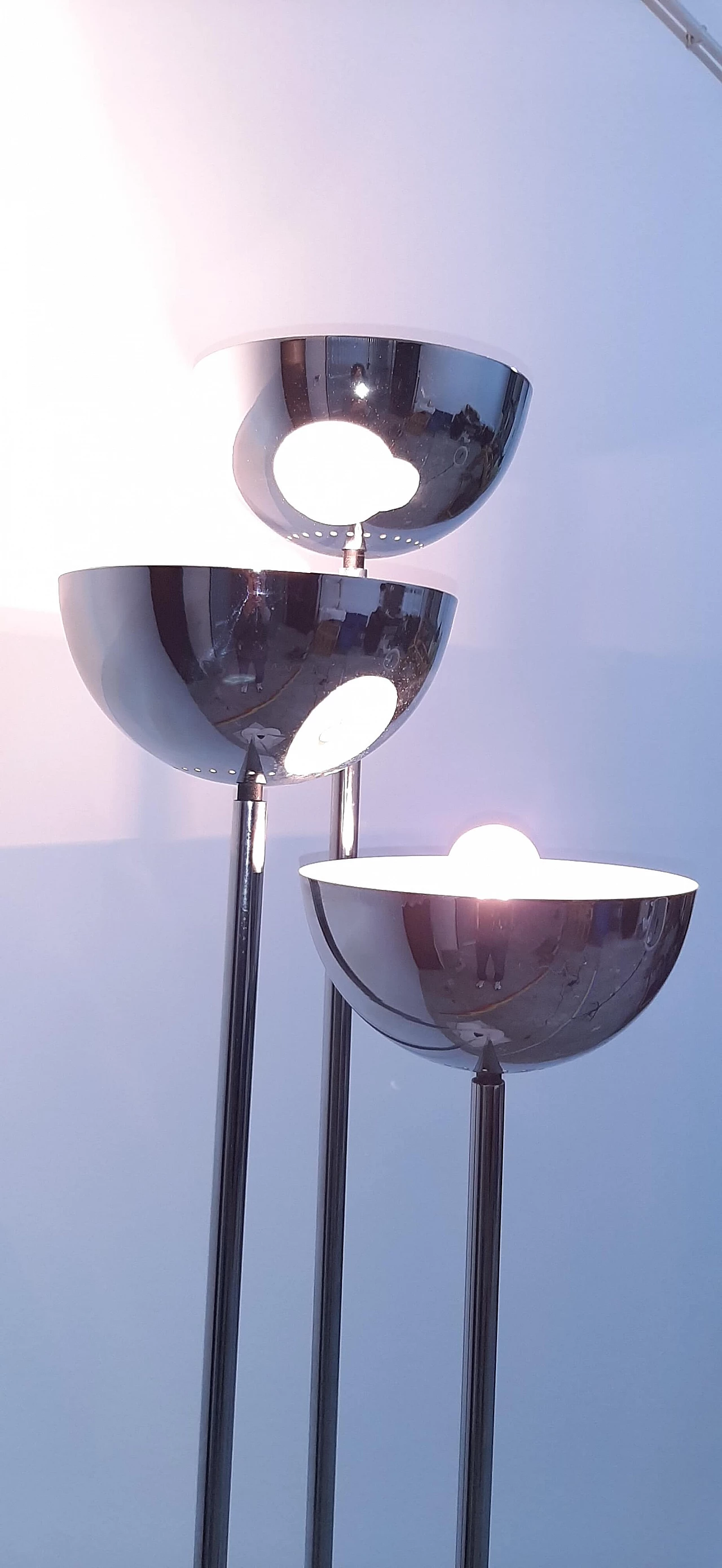 Lamperti floor lamp in chrome, 1970s 2
