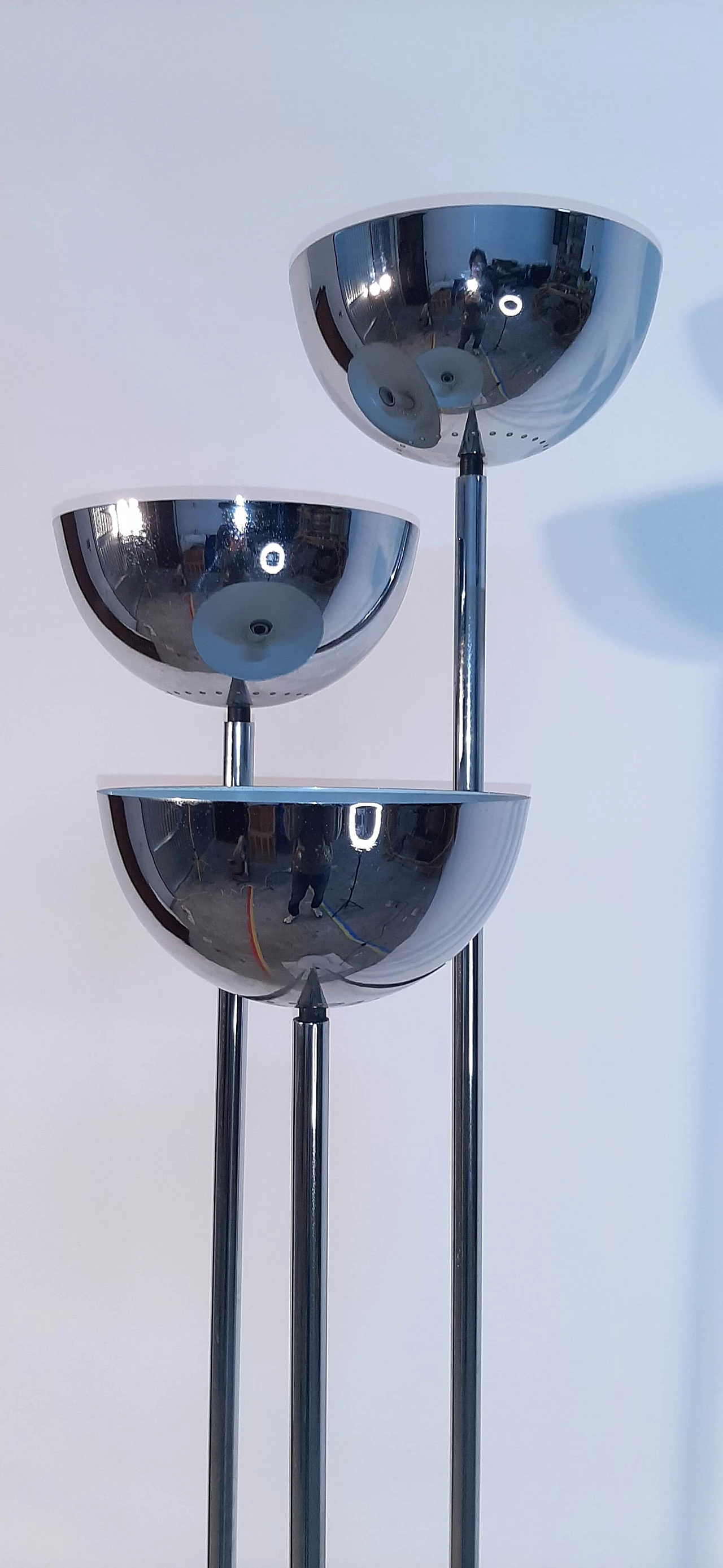 Lamperti floor lamp in chrome, 1970s 6