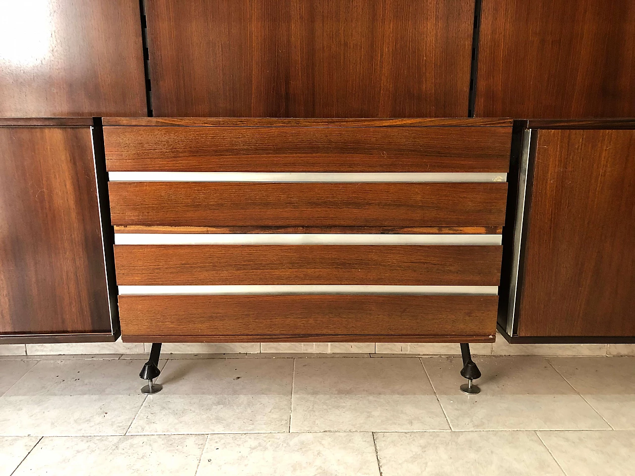 Libreria in legno di Ico Parisi per Mim, anni '50 9