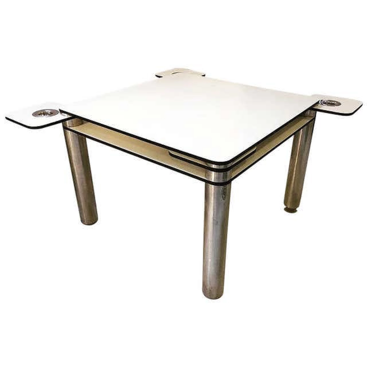 Tavolo da gioco Poker di Joe Colombo per Zanotta, anni '60 4