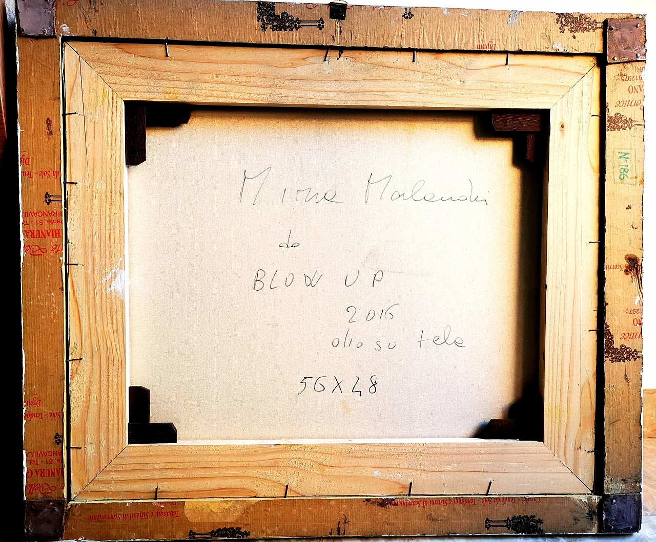 Olio su tela di Miria Malandri dal film "Blow Up" (M. Antonioni) 2016 1