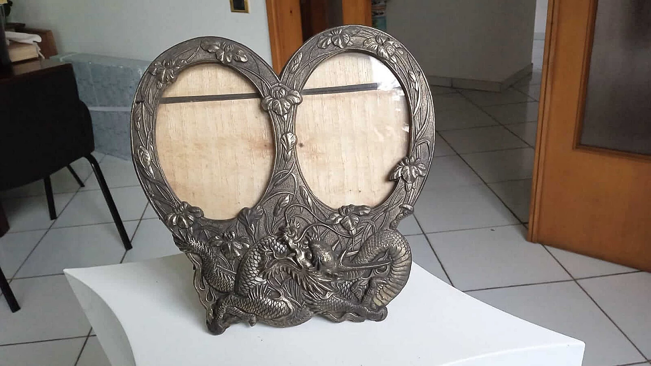 Metal and glass photo frame, 1920s 1