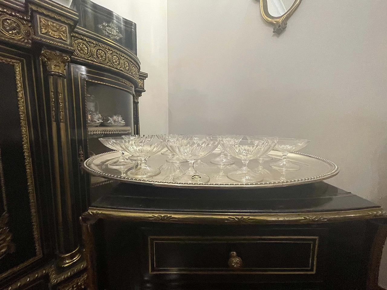 12 Bicchieri da champagne in vetro di Murano di Giovanni Cenedese, anni '80 2