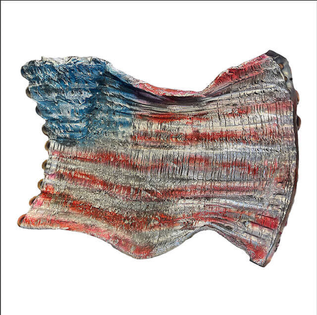 M'HORÒ sculpture depicting the American flag 2