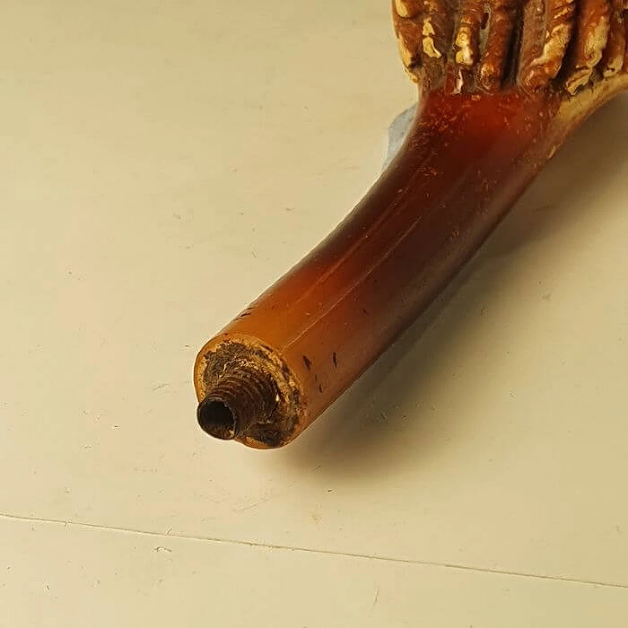 Carved sea foam pipe, 19th century 4