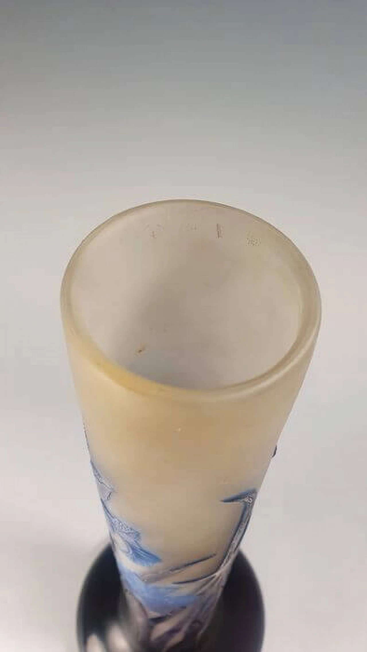 Gallé multilayer glass vase, 1920s 1