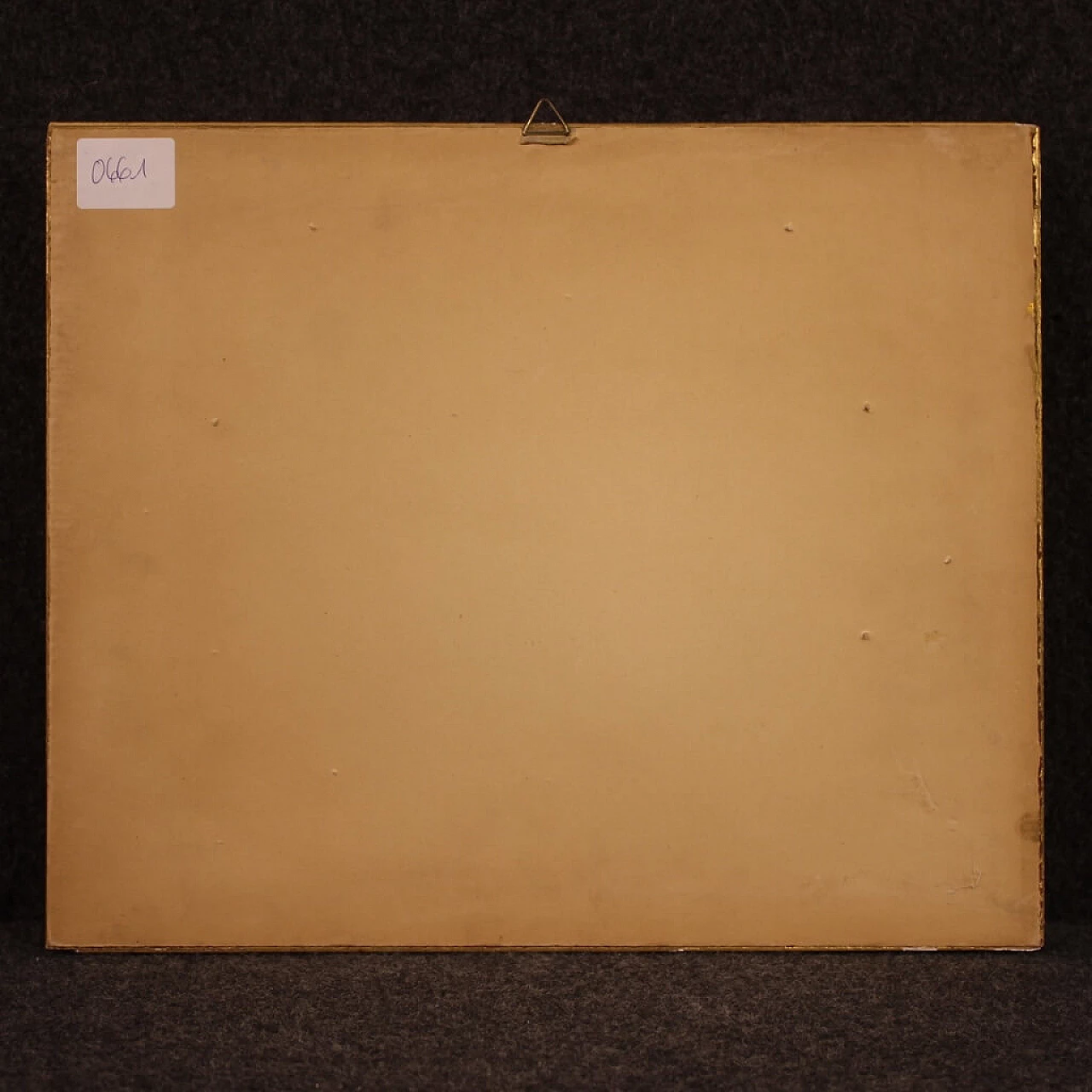 Luigi Bosio, paesaggio olio su tavoletta con cornice 8