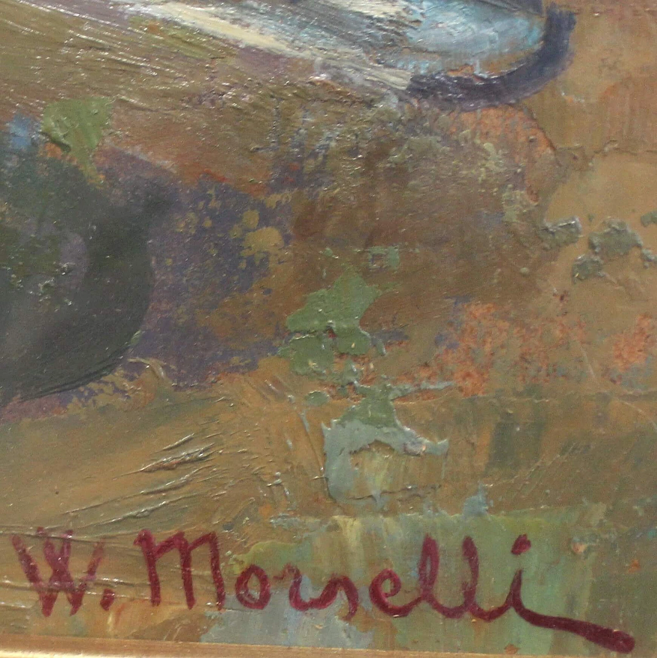 Walter Morselli, Natura morta, oil painting on canvas 1