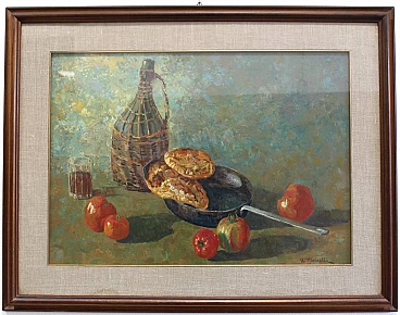 Walter Morselli, Natura morta, dipinto ad olio su tela