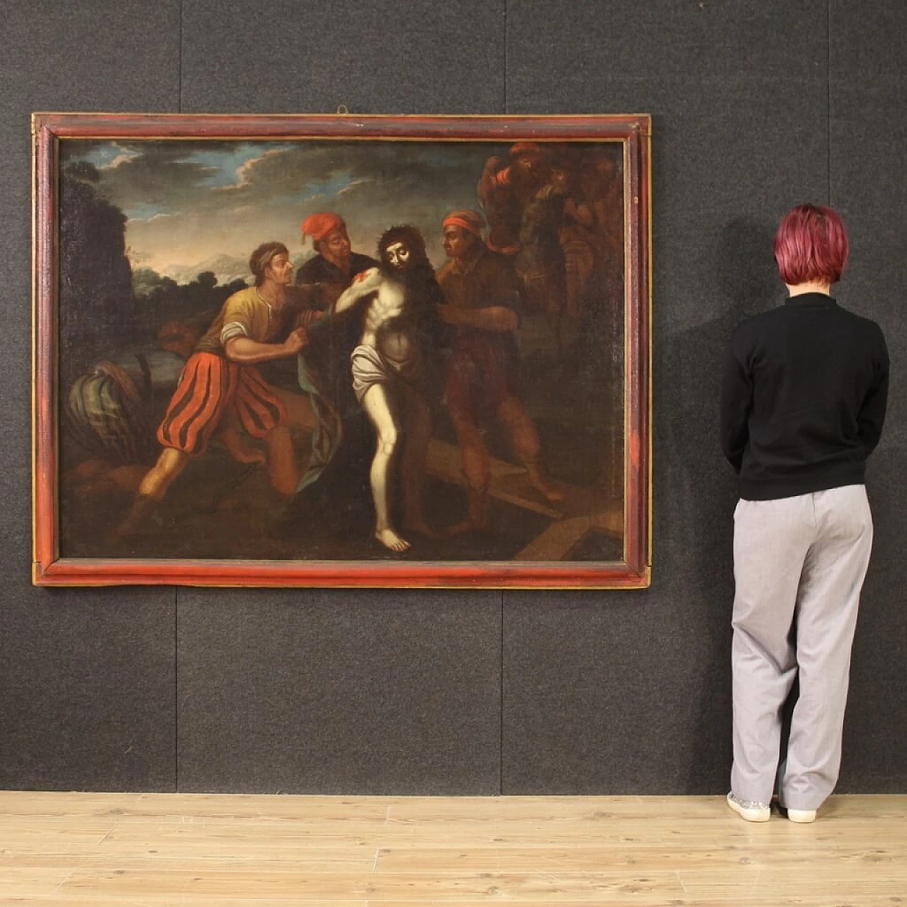 La passione di Cristo, olio su tela, '600 11