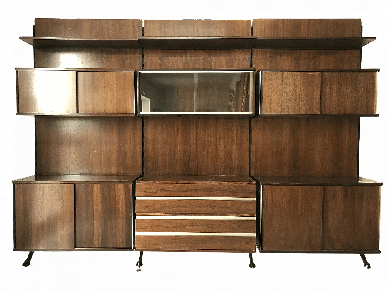 Libreria in legno di Ico Parisi per Mim, anni '50 13