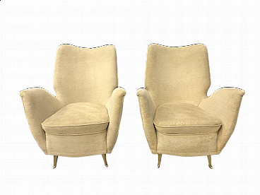 Pair of armchairs by Isa Bergamo, 1950s