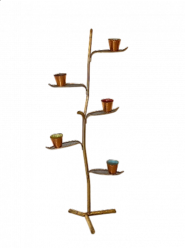 Portavasi in ottone, anni '50