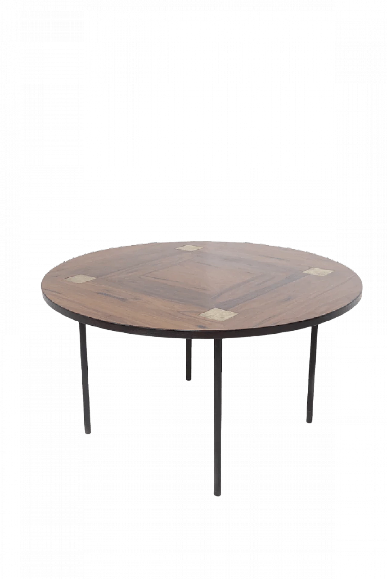 Living room table in wood and metal by Ettore Sottsass, 1950s 11