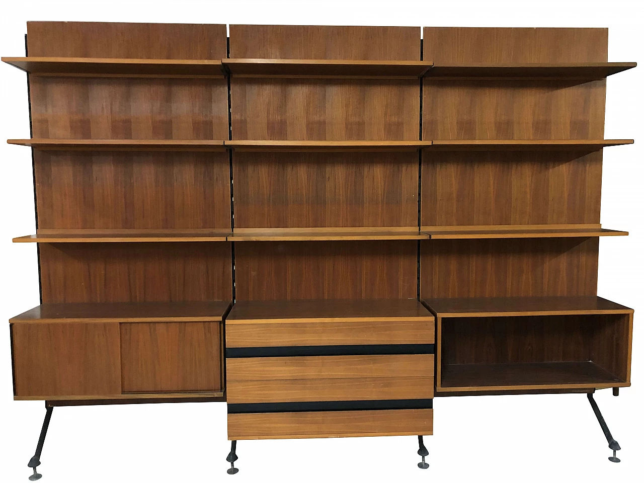 Wall-mounted bookcase by Ico Parisi for MIM, 1950s 10
