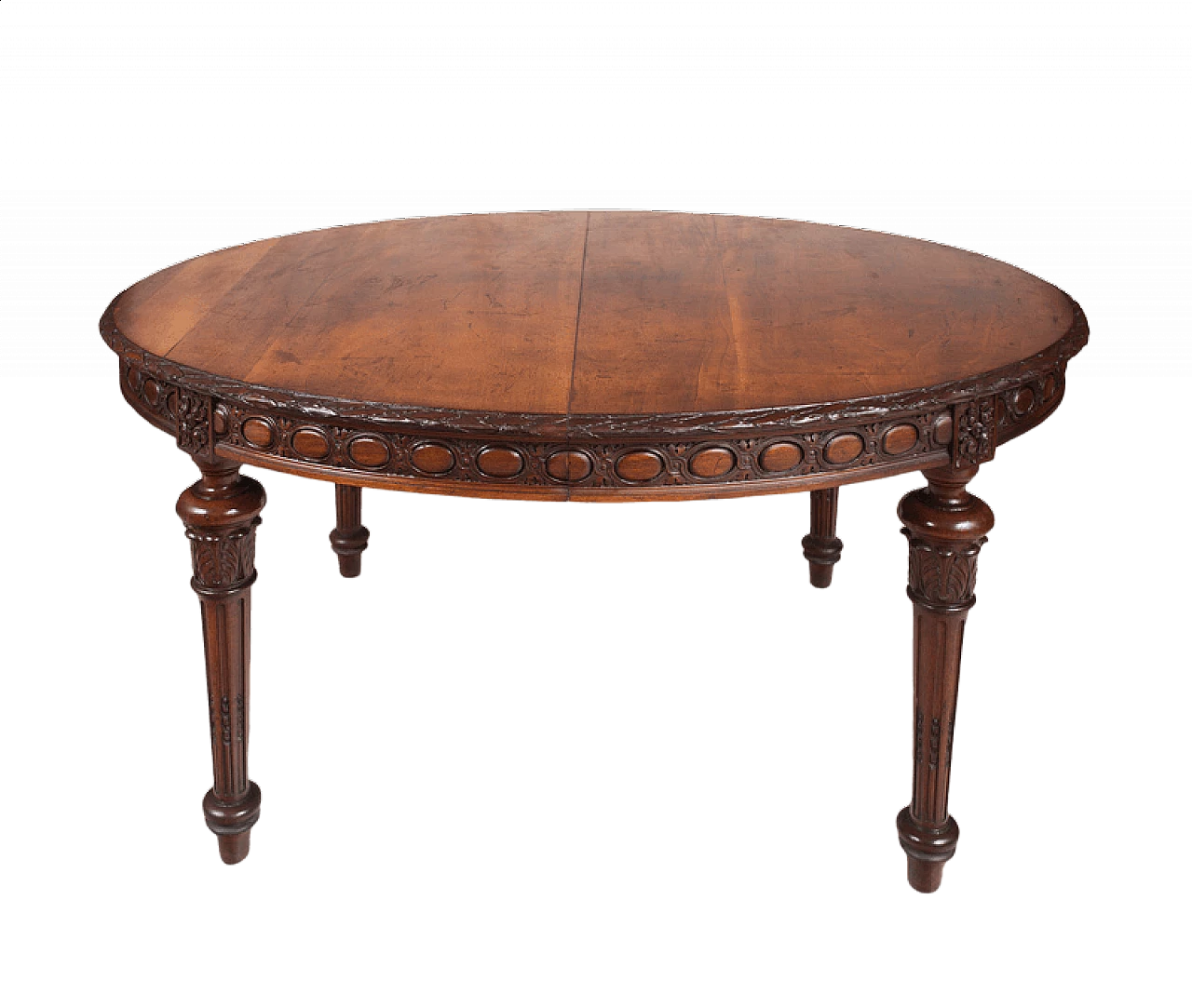 Tavolo in stile Luigi XVI in massello di noce, '800 4