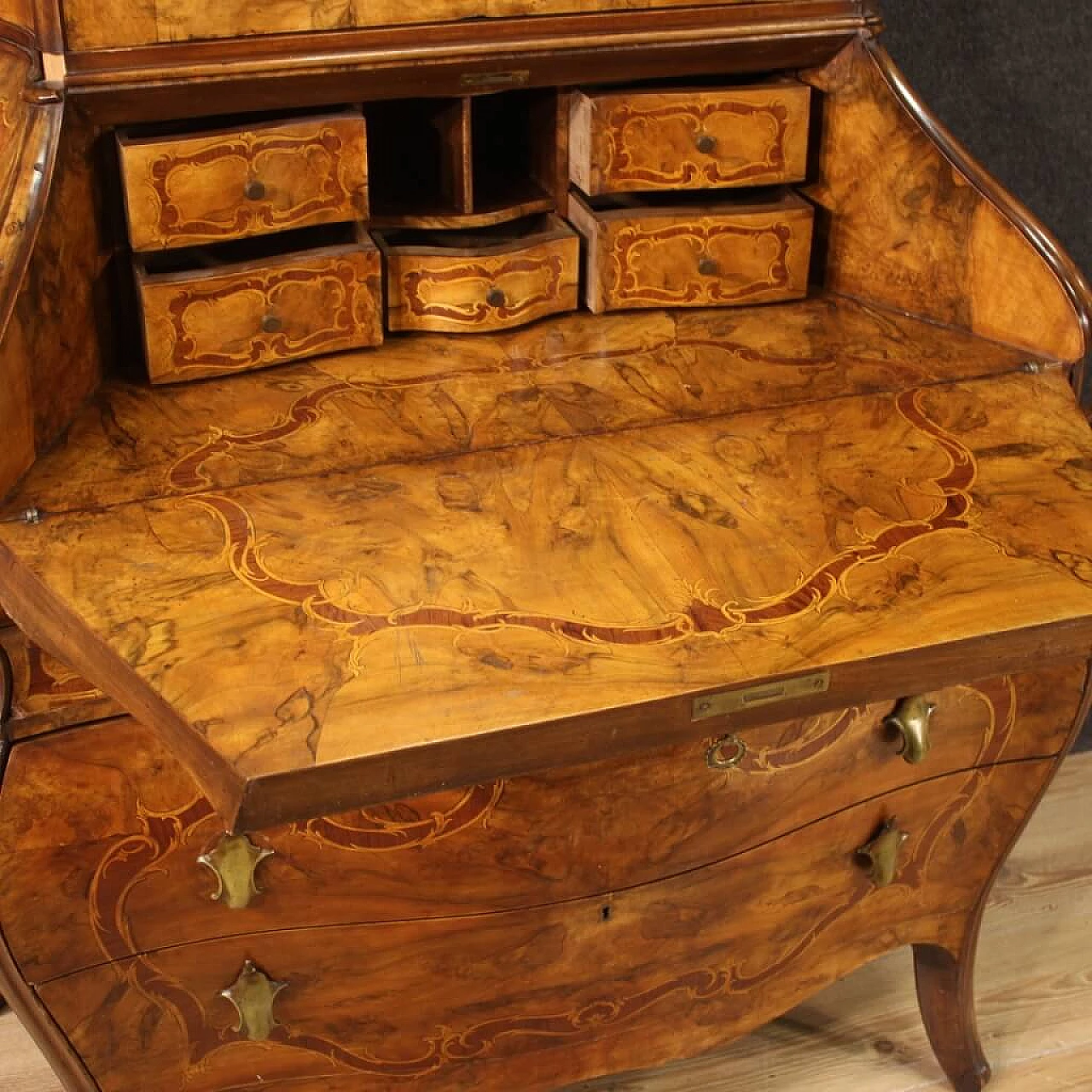 Rococo-style wooden trumeau, 20th century 5