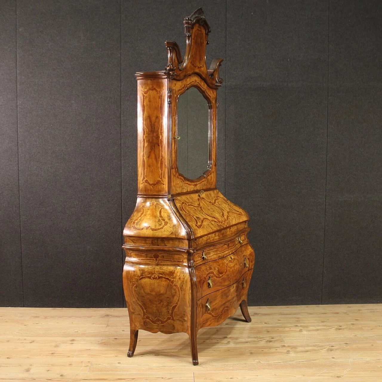 Rococo-style wooden trumeau, 20th century 7