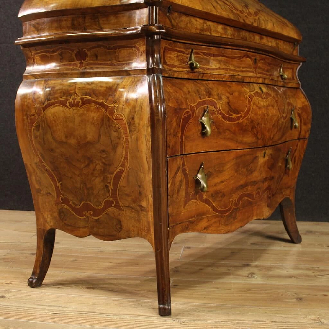 Rococo-style wooden trumeau, 20th century 9