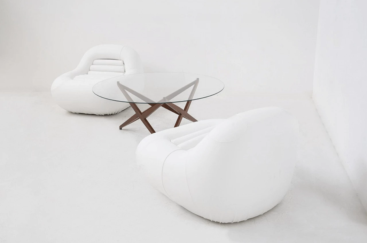 Coffee table in wood and glass by Angelo Ostuni, 1960s 9